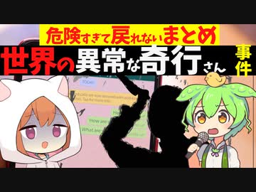 【奇行】世界の異常な奇行さん事件...危険すぎて戻れないまとめ【VOICEROID解説】