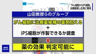 がん細胞からiPS細胞作製 がん治療薬応用に期待 東大医科学研