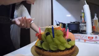 かんあき　パポのバースデー　かんあきは映画へ！