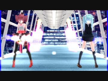 MMD、テト、ミク、計2人、で、ＦｌｙＯｕｔ