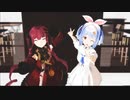 【MMDホロライブ】青空のラプソディ【宝鐘マリン／兎田ぺこら】
