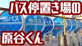 [京都小ネタ] バス停置き場の原谷くん