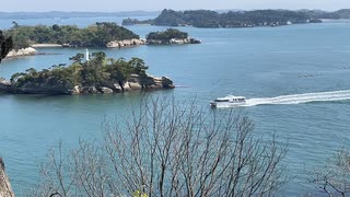 宮城県七ヶ浜町　多聞山展望広場公園・毘沙門堂から松島湾を眺める2　2022年5月7日