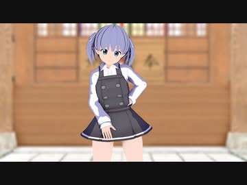 【MMD艦これ】大潮ちゃんでKISS ME BABY!!!【巫女】