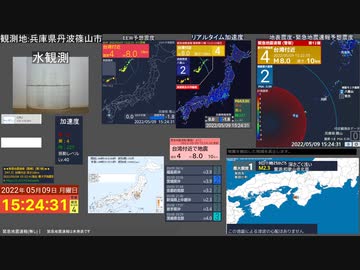 【緊急地震速報(警報)  与那国島近海 (最大震度3　M6.6)