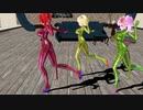 【MMD】白と黒 【重音テト　小春音アミ　鏡音リン】