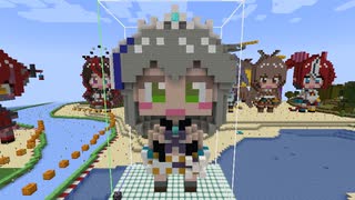 【minecraft】hololive 白銀ノエル(アイドル衣装Ver)の作り方