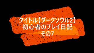 【ダークソウル2】 初心者のプレイ日記 その7