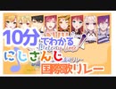 10分でわかるにじさんじ国際歌リレー