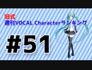旧式・週刊VOCAL Characterランキング #51（#762）