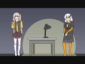 つむぎちゃんによる事情聴取を受けるもしらばっくれるあかりちゃん