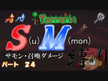 [ゆっくり実況]　S(u)M(mon)縛り　パート２４　[Terraria]