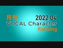 月刊VOCAL Characterランキング 2022年4月号