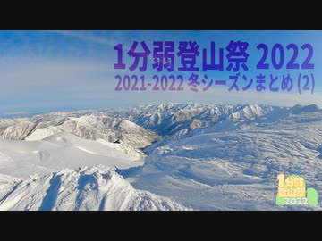 【1分弱登山祭2022】冬シーズンのまとめ その２
