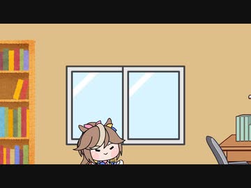 テイオーと窓の外