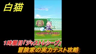 白猫　冒険家の実力テスト攻略　ジャストガードを使え！　１時限目「ジャストレシーブ」　茶熊２０２２新クエスト　【白猫プロジェクト】