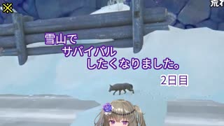 雪山でサバイバルしたくなりました。2日目