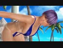 【DOAXVV】 あやね　ブルー・ピース　立ち　つばめのポーズ　日焼け跡