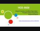 New Hitachi HCE-5920 Dumps Online For Preparation [2022] HCE-5920 Free Dumps