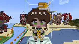 【minecraft】hololive 大空スバル(アイドル衣装Ver)の作り方