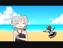 クラゲに刺されるYYS姉貴