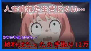 【ぴえん】生活困難が続く今の現状を語るっ！一日の食費はたったの300円。