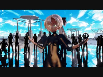 【Ray-mmd】裸マントの秋雲先生がコスプレ会場でぶれないアイで