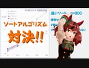【ウマ娘】ソートアルゴリズム対決！