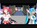 MMD、ミク、テト、ネル、リン、計4人、で、青く駆けろ！