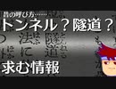 トンネルというコトバは我々が思うより昔から使われていたようです編。【バーチャルいいゲーマー佳作選】