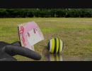 サッカーをする茜ちゃん
