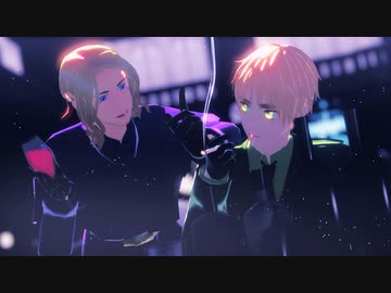 【APヘタリアMMD】ヒアソビ【英/仏】