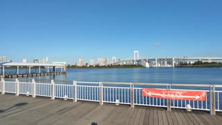 朝の平日にお台場海浜公園を歩きに行ってみた