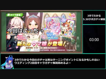 【ゆっくりウマ娘】3分でわかる今後のウマ娘がみえてきた5.30サポガチャ解説【biimシステム】