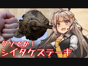 え、シイタケをつまみにヤケ飲みを！？【クソでかシイタケステーキ】