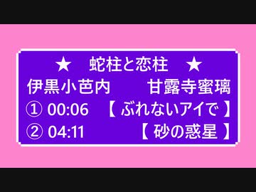 おばないさんとみつりちゃんで【 ぶれないアイで  】【　砂の惑星（マジカルミライ風Ver.）　】　蛇柱：伊黒小芭内　　恋柱：甘露寺蜜璃　【 鬼滅のMMD 】