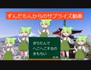 きりたんにサプライズ動画を撮影するずんだもん