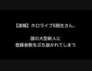【速報】ホロライブ6期生さん、謎の大型新人に登録者数をぶち抜かれてしまう【2ch 5ch なんj まとめ】