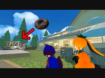 ドーナツを買い直すこんちゃん