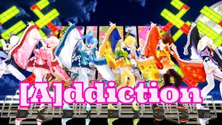 [MMD] [A]ddiction [Tda式 着物 Miku Luka Rin Meiko Teto Haku Gumi IA Neru Yukari SeeU]