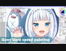 [Speed Painting] Gawr Gura(がうるぐら) (Tights ver.) / hololiveEN / PaintTool SAI