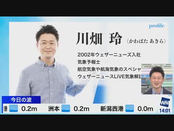 ウェザーニュース キャスターアクリルスタンド 川畑玲 ウェザー