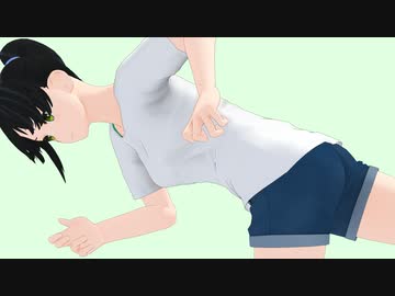 【MMD】大外刈　一人打ち込み　（モーション習作）