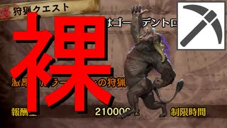 【MHW:IB】裸で歴戦激昂ラージャン（ピッケル）