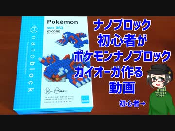 ナノブロック初心者がナノブロックカイオーガを作る動画