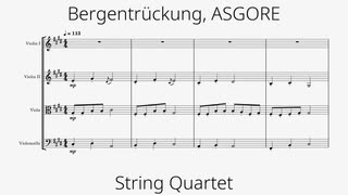 「Bergentrückung, ASGORE」弦楽四重奏 - UNDERTALE
