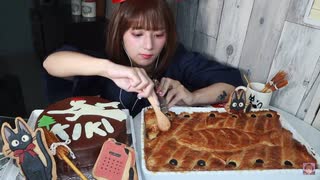 【ASMR】魔女の宅急便を食べる□❣️□‍⬛□