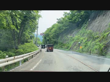 仙台～蔵王エコーライン～山形経由のドライブ　22　国道48号　関山峠下り　作並　4　20220521　
