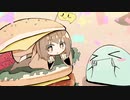 【ハンバーガー】100日イラストチャレンジ018日目【カニバリズム？】