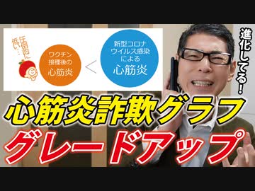 【詐欺度UP】「心筋炎詐欺グラフ」にオリジナル要素を加えて使っている自治体があった。